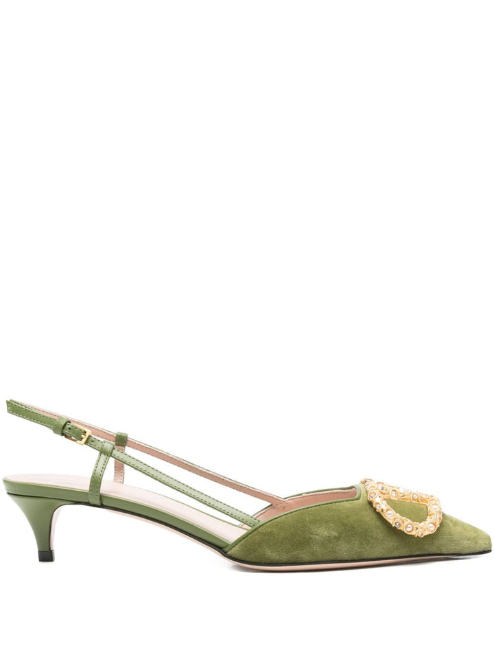Valentino Garavani With Heel - Blue and green | af1dcaa1ecfc71c12516f54c8119352320f38cc3
