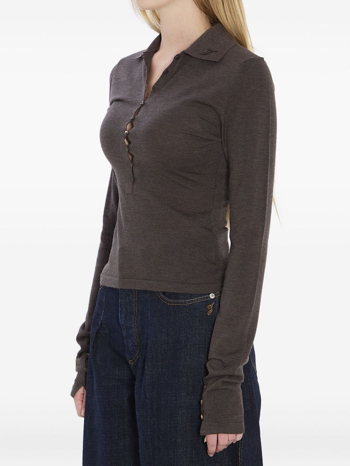 Jacquemus T-shirts and Polos - Marrone | f7068d50b33374cbfbed32b5b106b4511fd9d3c6