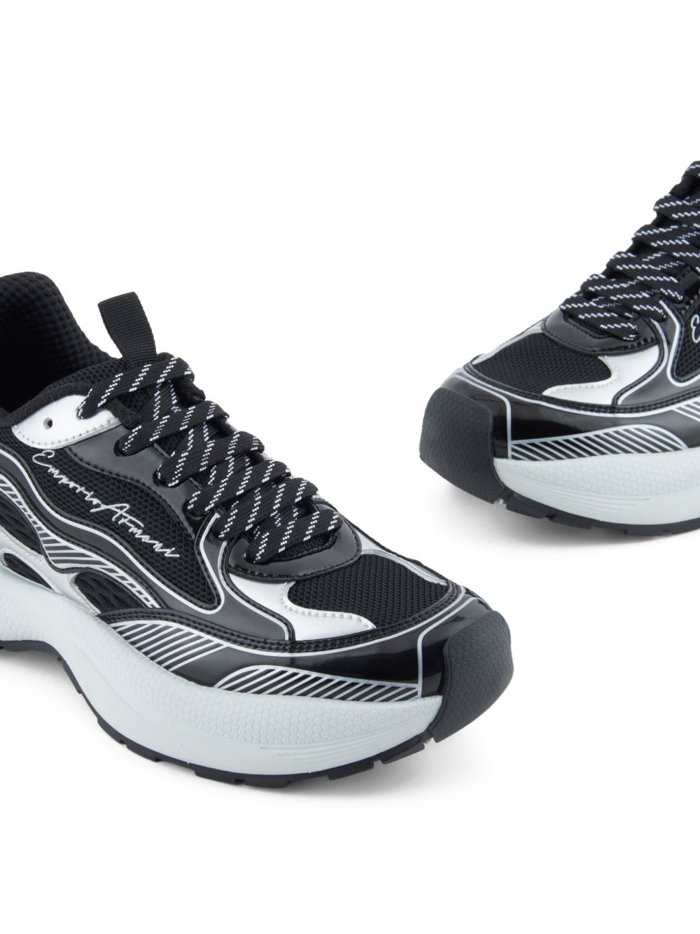 Emporio Armani Exclusive Sneakers - Blacks and greys | 767d41bbca9c3d9dbfbd11a62765c8d49228e9e5
