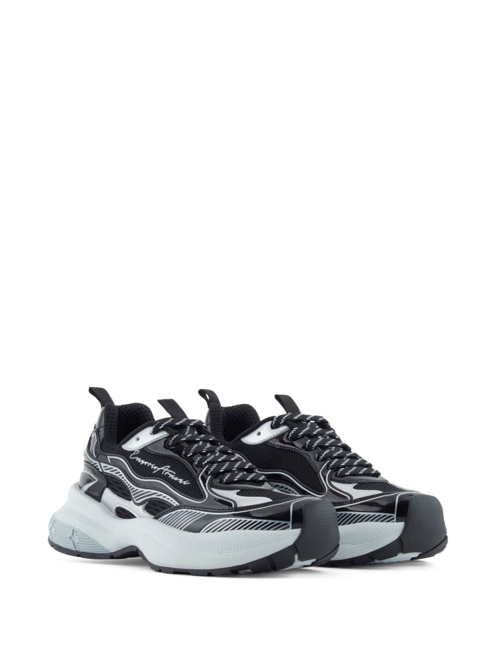 Emporio Armani Exclusive Sneakers - Blacks and greys | 6d76b211adbbf1b34b1d6fd416b4e89afae023df