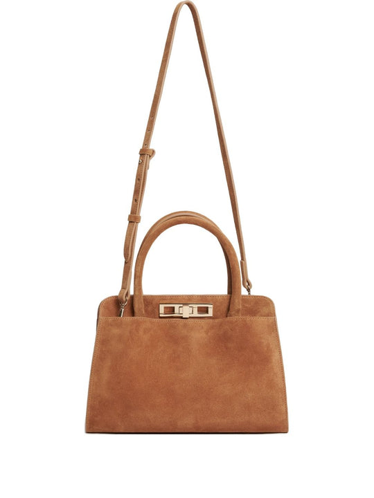 Suede Leather Handbag