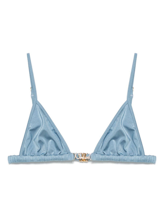 Bikini Top With Logo Plate