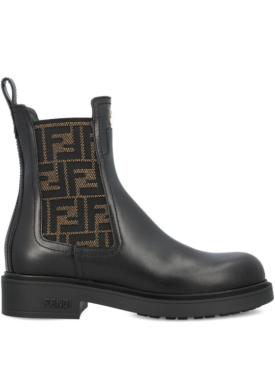 Fendi Filo Leather Boots