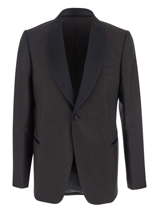 Wool Single-Breasted Jacket