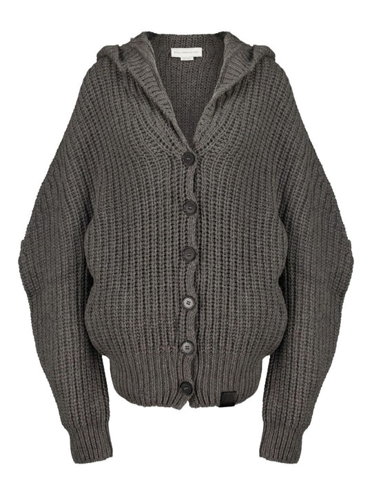Wool Hooded Cardigan