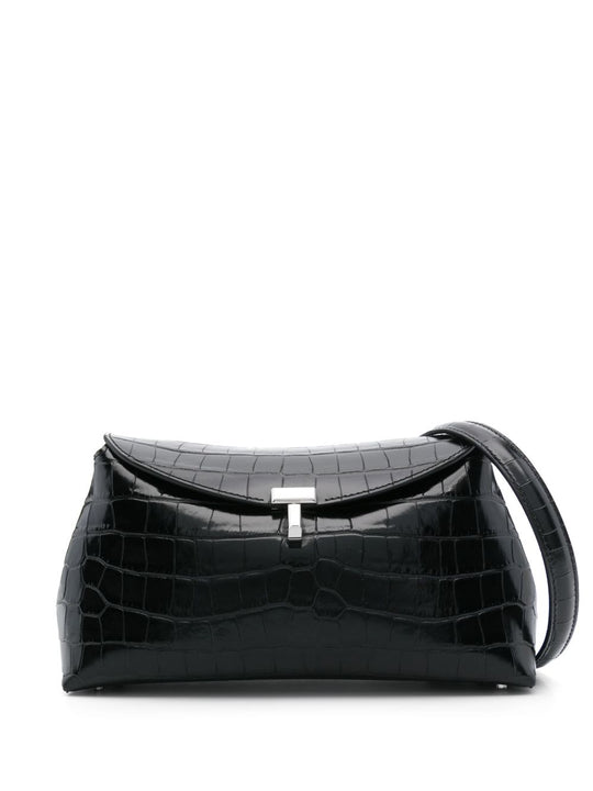 T-Lock Leather Clutch