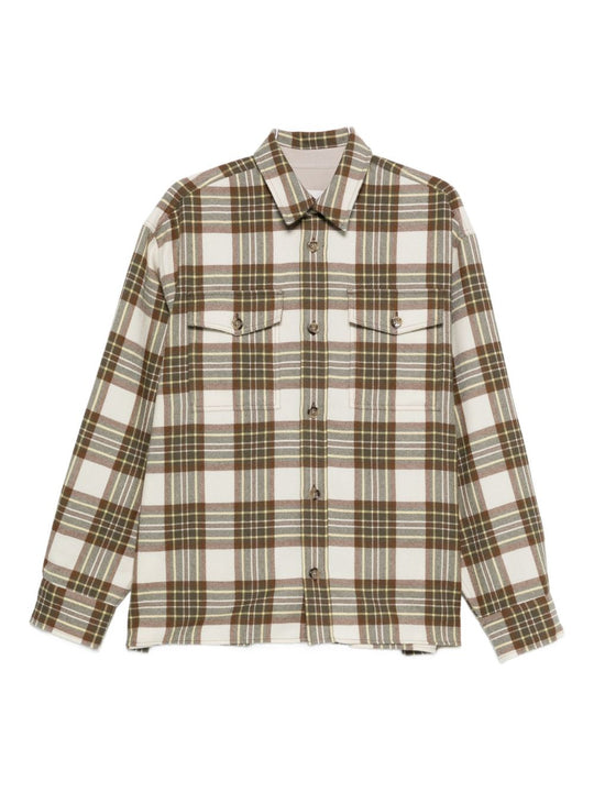 Wool Checked Overshirt