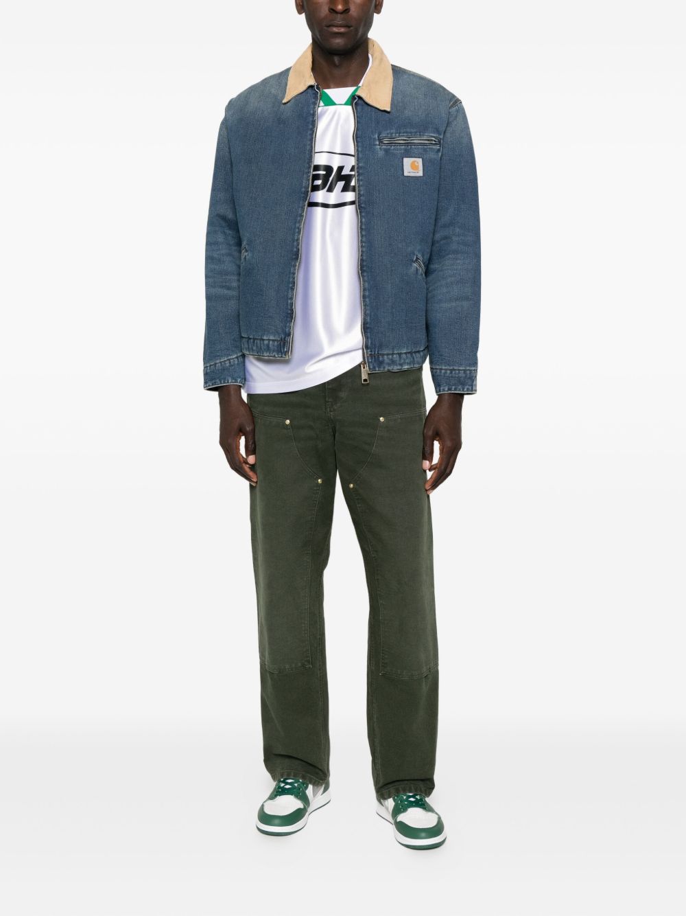 Carhartt Wip Main Trousers - Blue and green | c11e5d102fbdd8dd027df31cc4cd4efa9835cf4d