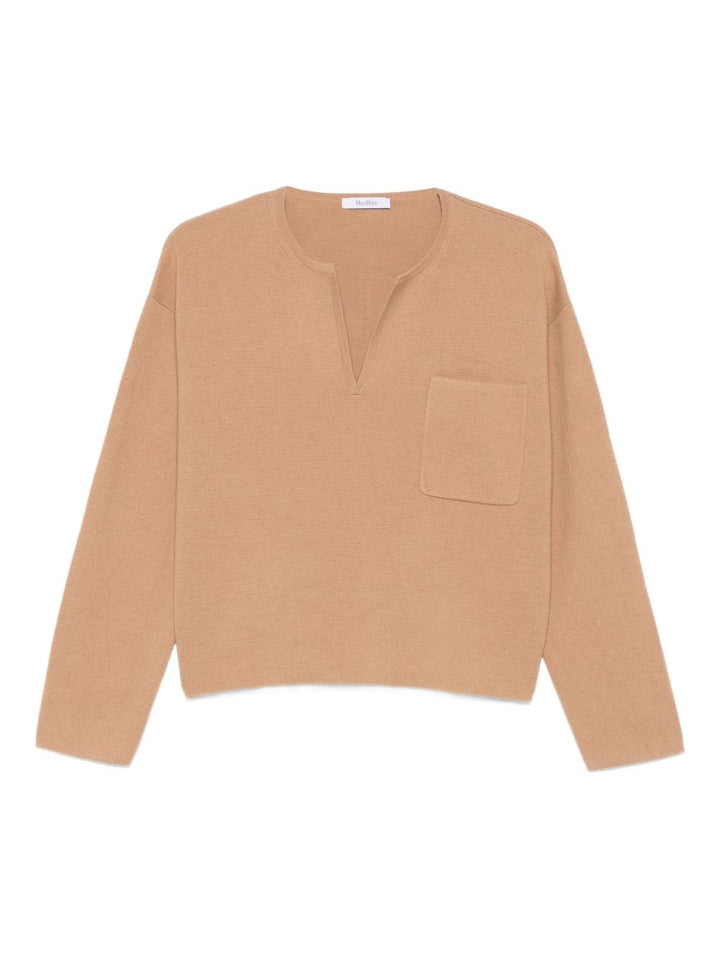 Max Mara Sweaters - Marrone | 2504a1783aa6b7e10c8e10135f41536df8f0ed82