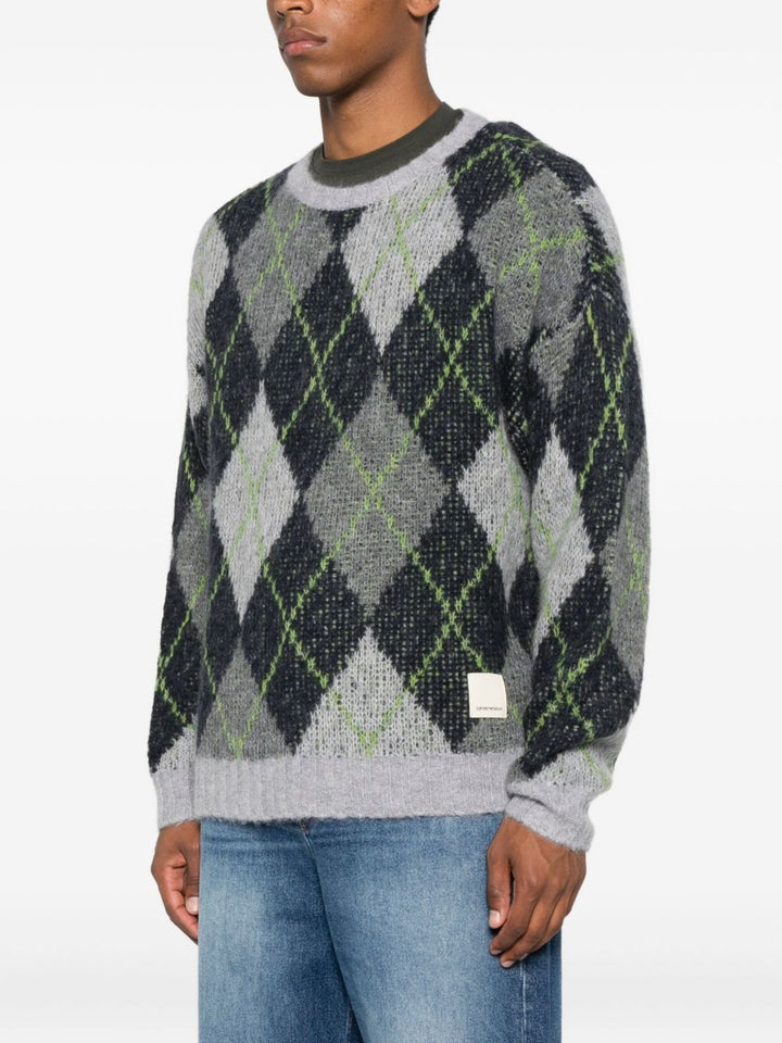 Emporio Armani Sweaters - Blue and green | c02ec6d329cae3e292177ba4691d321544c92cc4