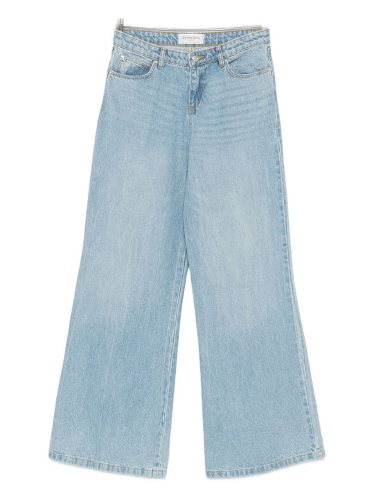 Wide-Leg Denim Jeans