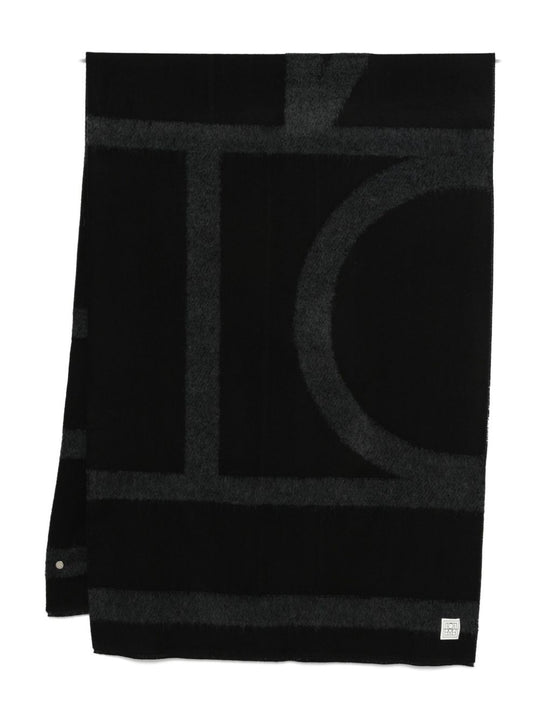 Wool Monogram Scarf