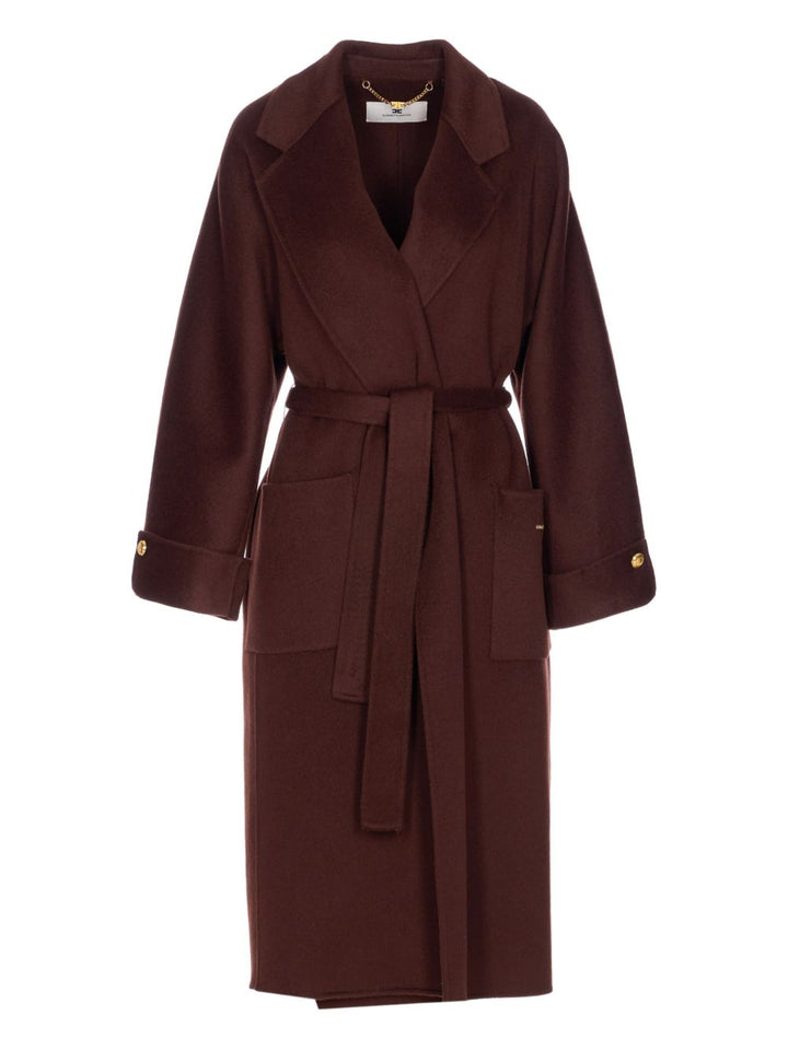 Elisabetta Franchi Coats - Marrone | e841e417e7cd89211927e0f7d7b7c2d4eac7d7a8