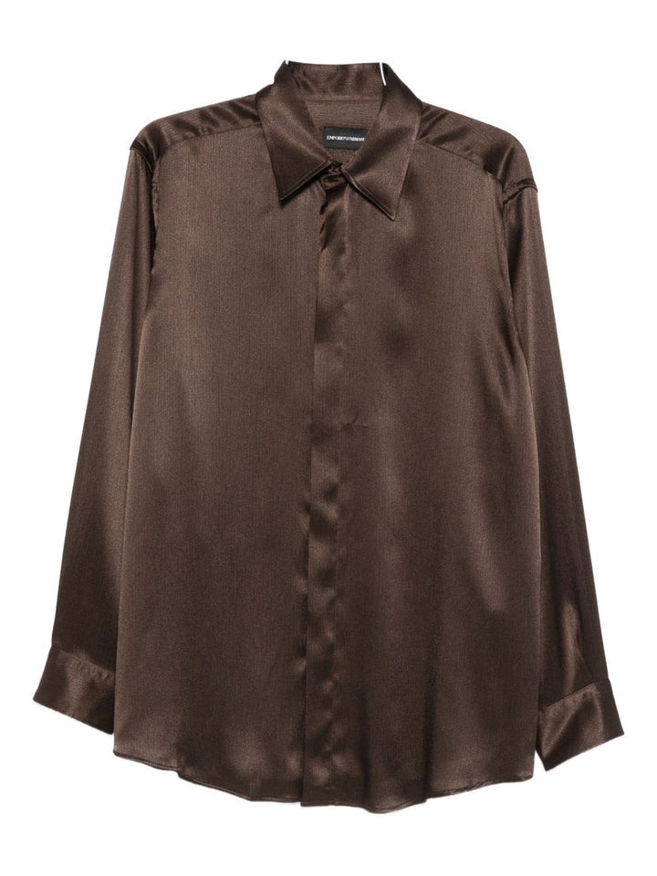 Emporio Armani Shirts - Marroni | 7f41933b5f6659c22f39617915e9098620b23ab7