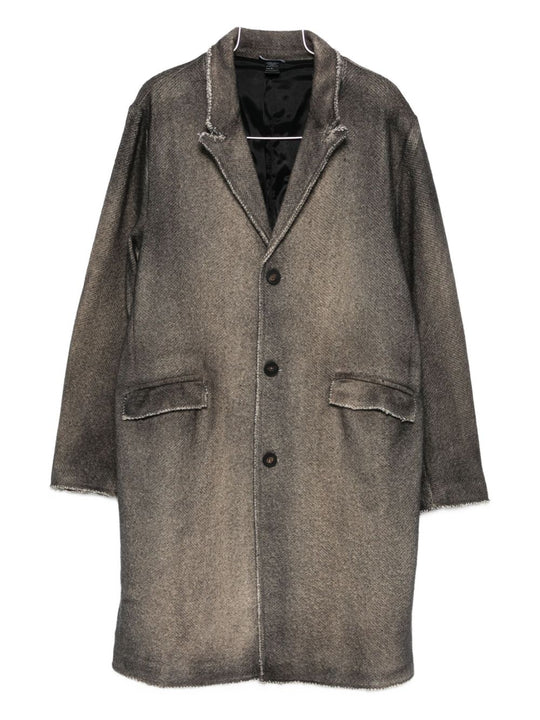 Wool Single-Breasted Coat