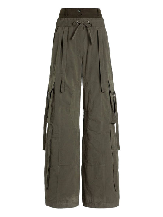 Cotton Blend Cargo Trousers