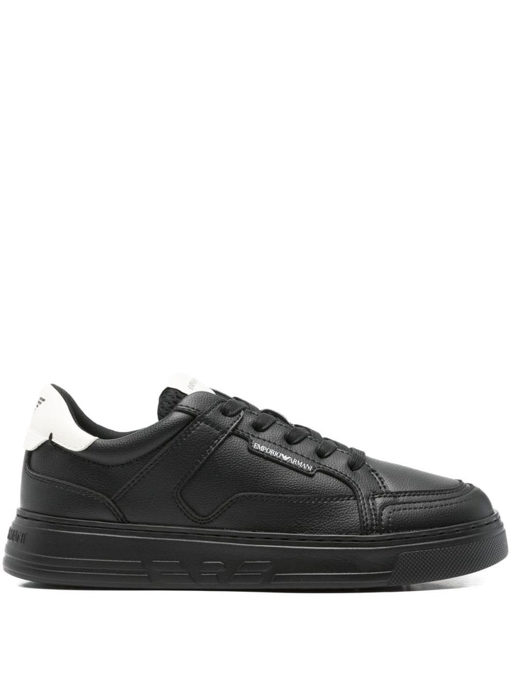 Emporio Armani Exclusive Sneakers - Blacks and greys | 96adfd8e32d7031f503297cd2b0cd8ff29b28289