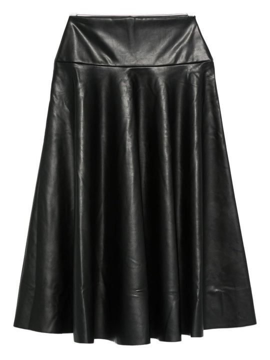 Faux-Leather Skirt