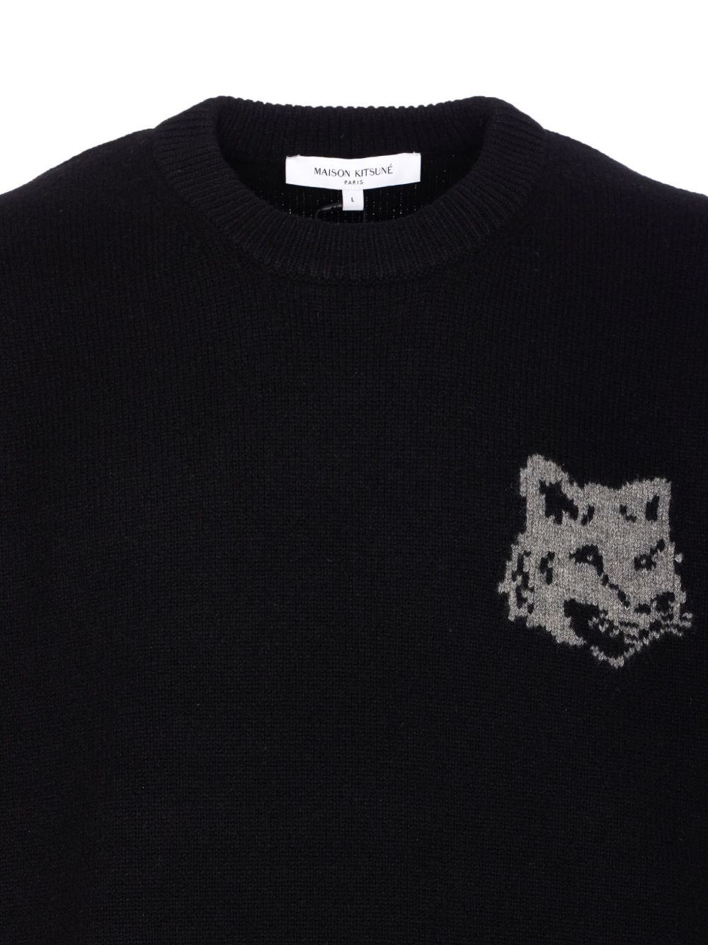 Maison Kitsune' Sweaters - Blacks and greys | bcaf355d1ec63bf69f0bc911971f460906bbf53a