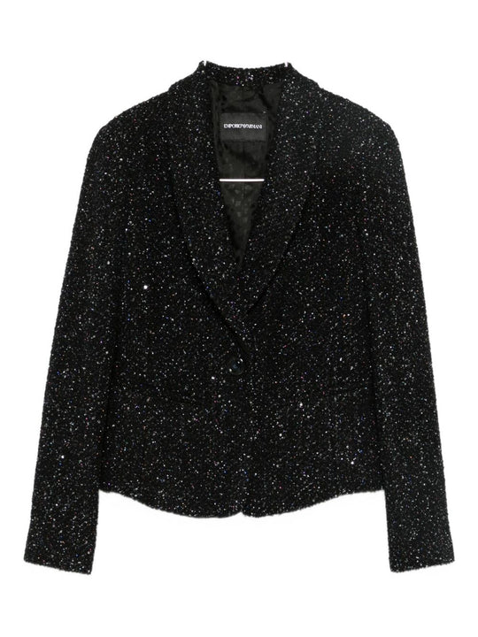 Lurex Single-Breasted Jacket