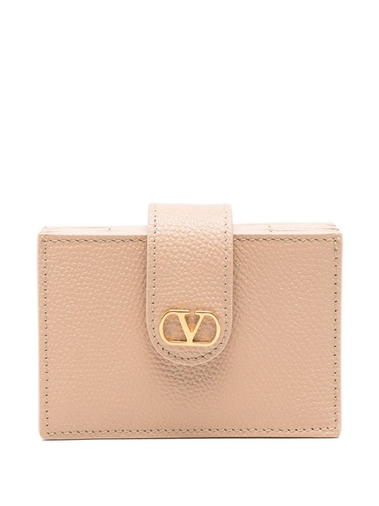 Vlogo Signature Leather Card Case
