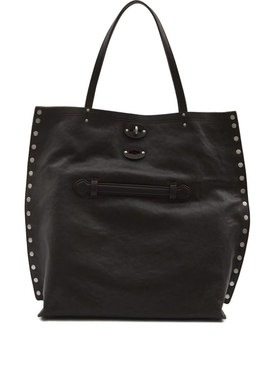 A'Spasso Tabacco Medium Leather Handbag