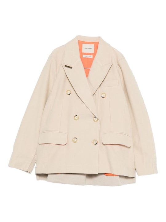 Cotton Double-Breasted Jacket