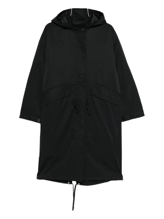 Cotton And Nylon Parka Coat