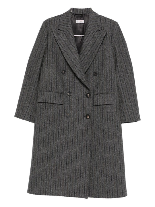 Wool Double-Breasted Coat