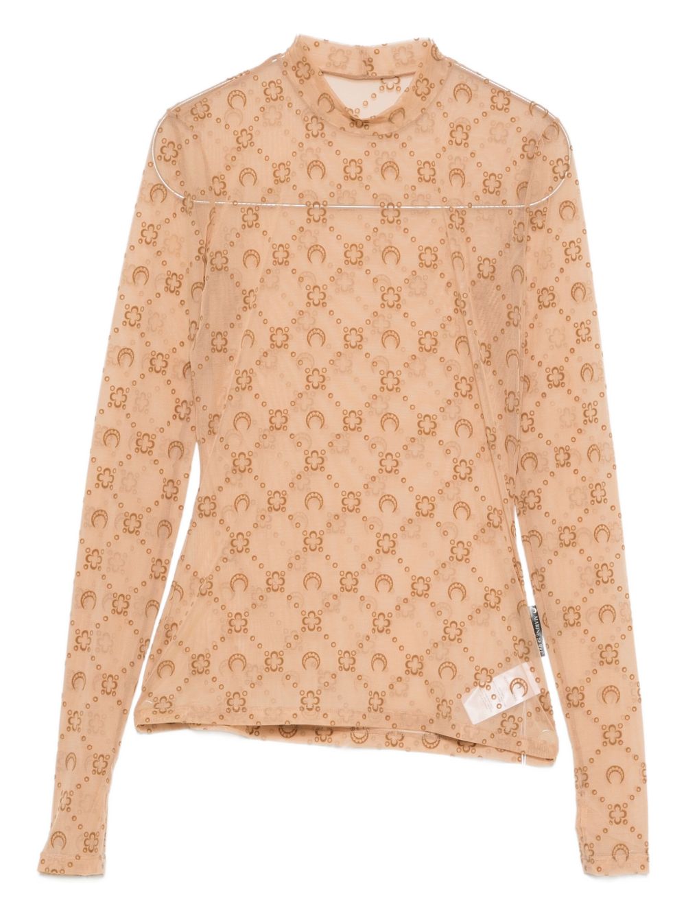 Marine Serre Top - Marrone | 7e35be1b8be45fca18f7181401a2035d49b13452