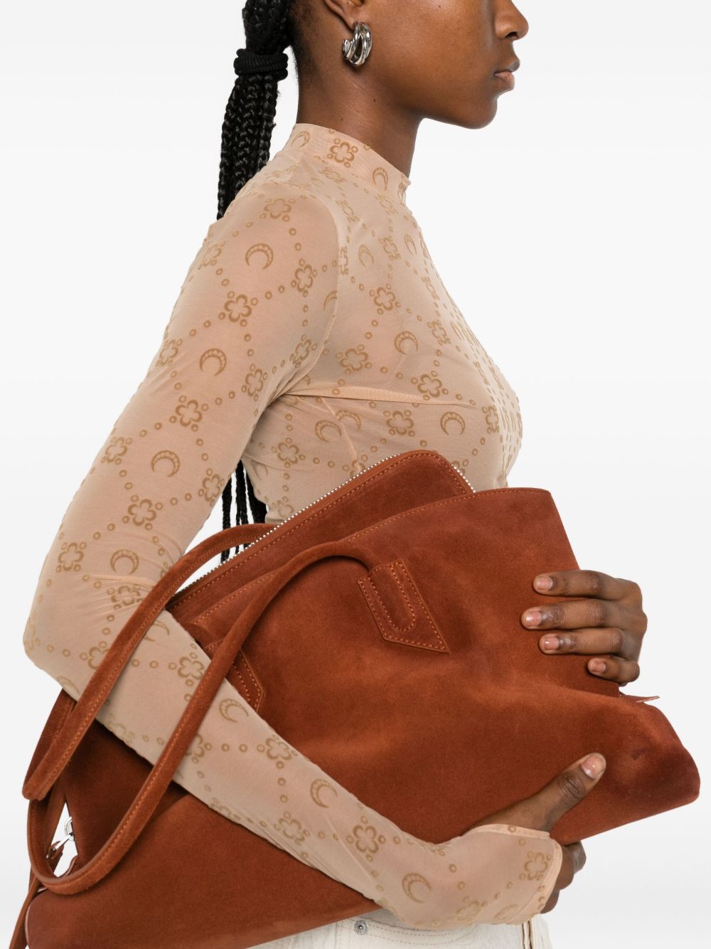 Marine Serre Top - Marrone | 7027834c725825dfdec5e8c61e4c07ab8707f0e1