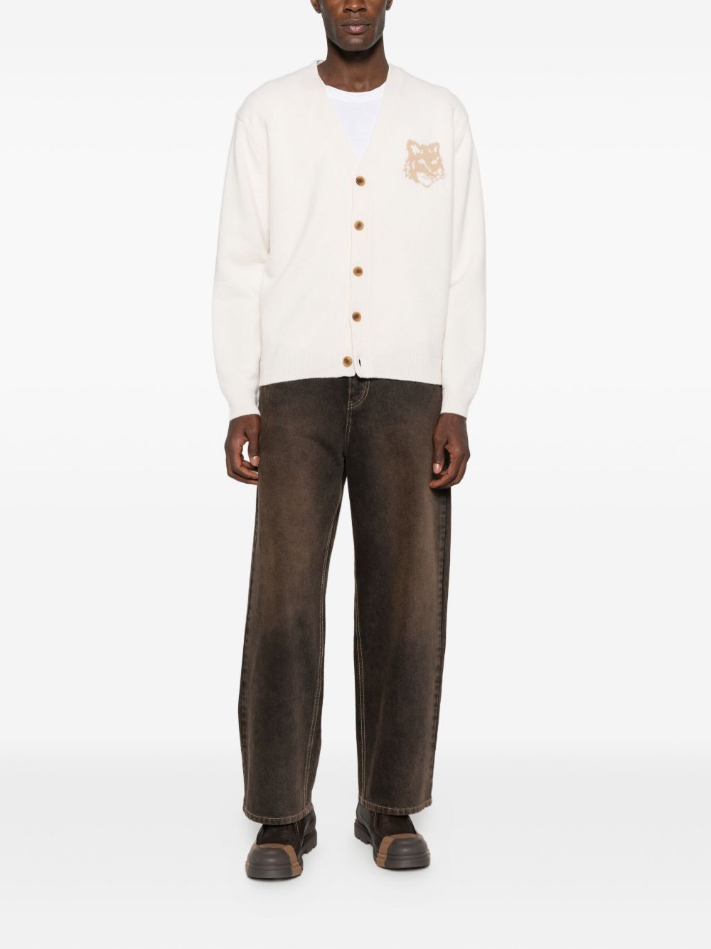 Maison Kitsune' Sweaters - Light and natural | a291afdb563b76973bf91ddb2f681ad41c4db94b