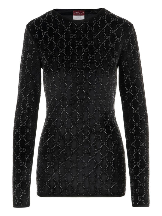 Gg Crystal Chenille T-Shirt