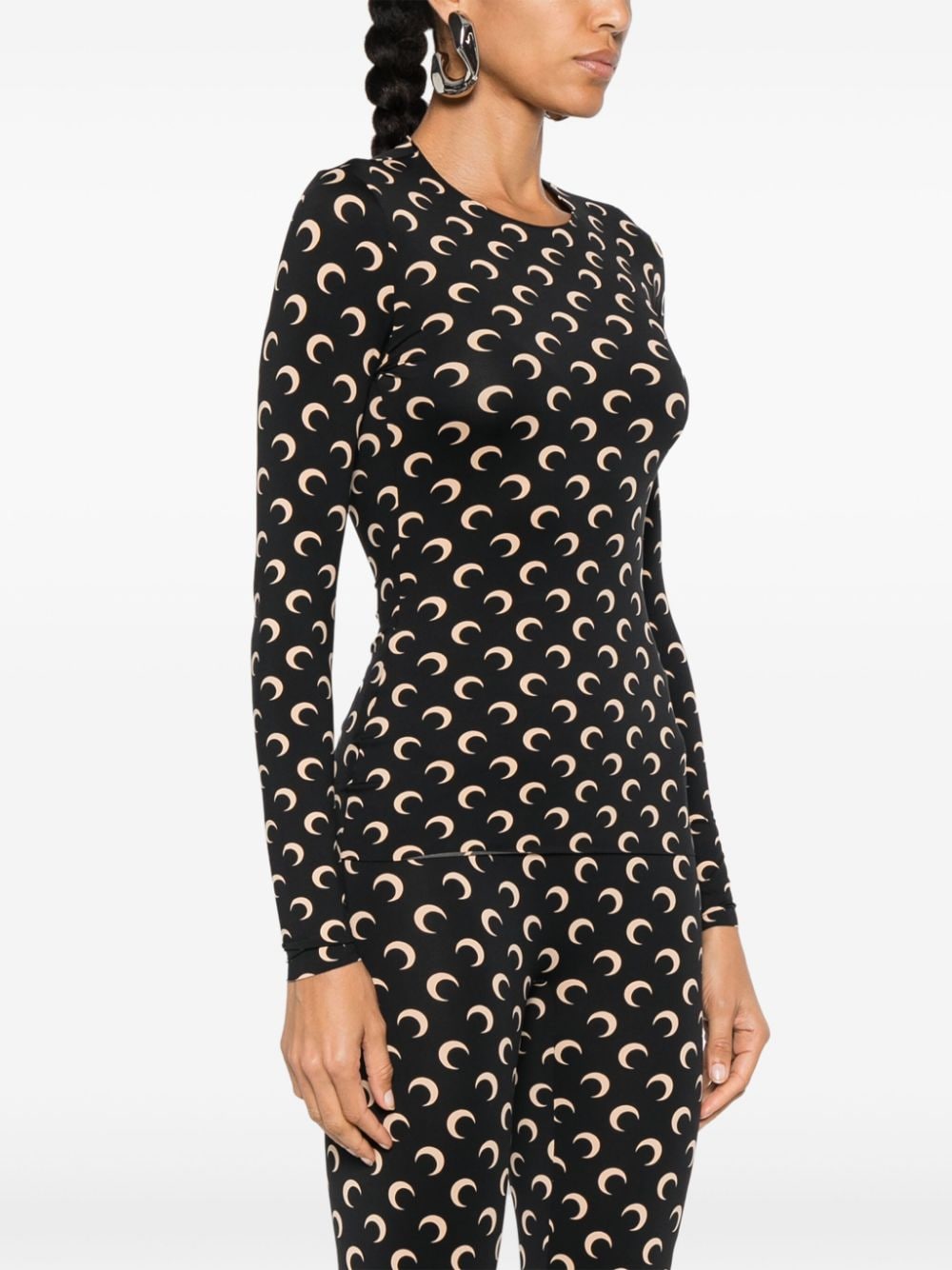 Marine Serre Top - Blacks and greys | 7c06795a4ca51a4da45b5c400cac578e749f9418