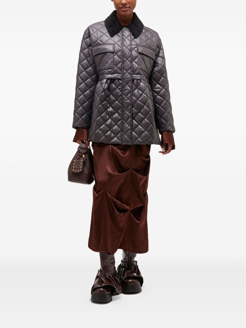 Ganni Coats - Blacks and greys | 6d4300109986b3b58316fd0cc350ef35e680433d