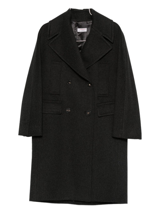 Wool Double-Breasted Coat