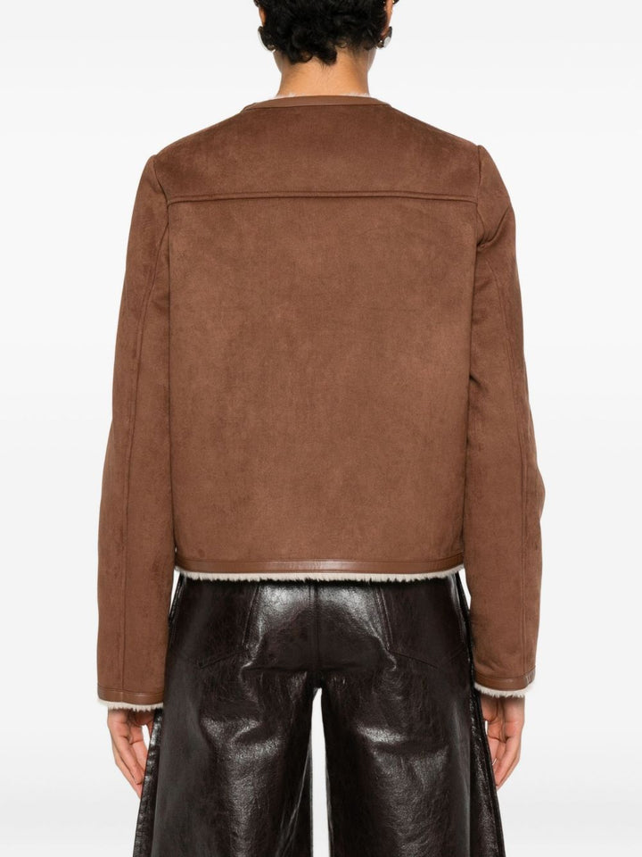 Semicouture Jackets - Marrone | f755eb922ff4f59202440eb3affc19e5fc9f8ca3
