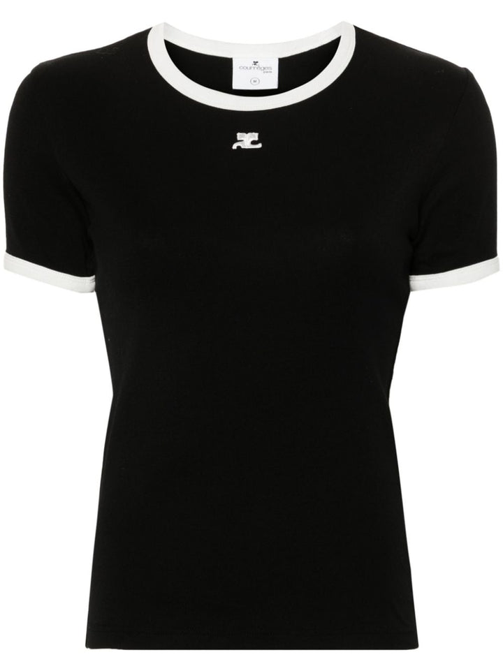 Courreges Pre T-shirts and Polos - Blacks and greys | e198ea7486bbef44ed27abbbc45de37eb1e98d51