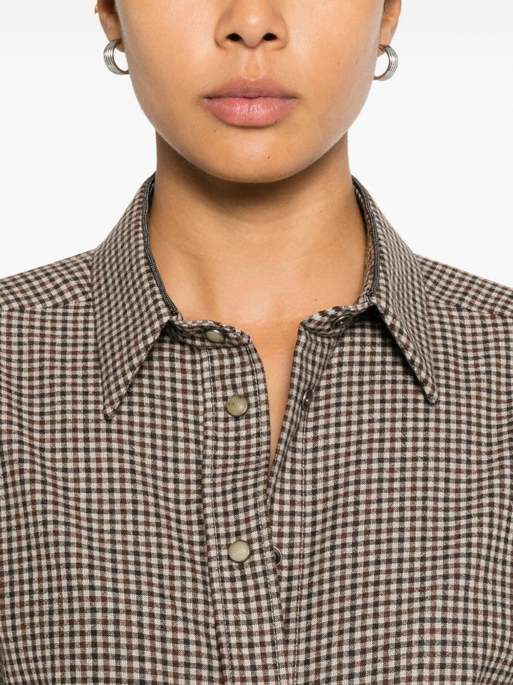 Brunello Cucinelli Shirts - Marrone | 63ab8c44371d64da30e4b952008fd1845d51fc17