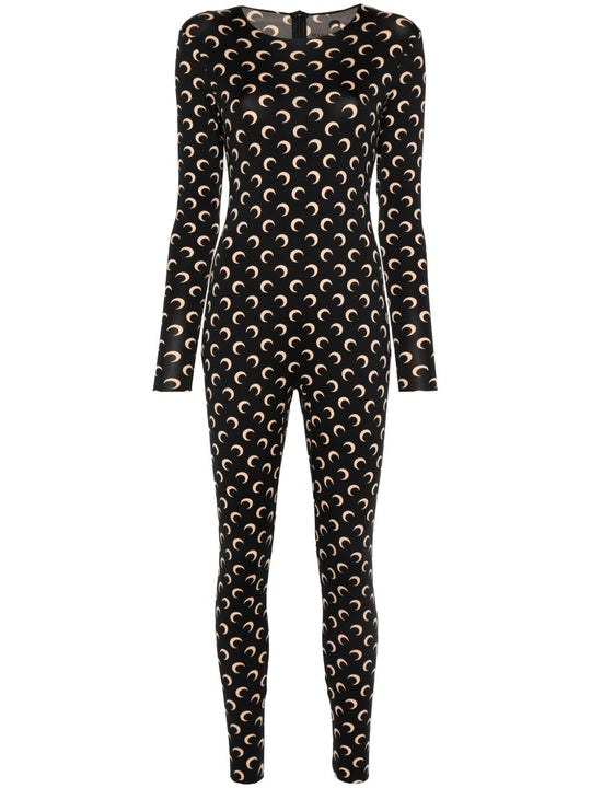 Moon Printed Catsuit