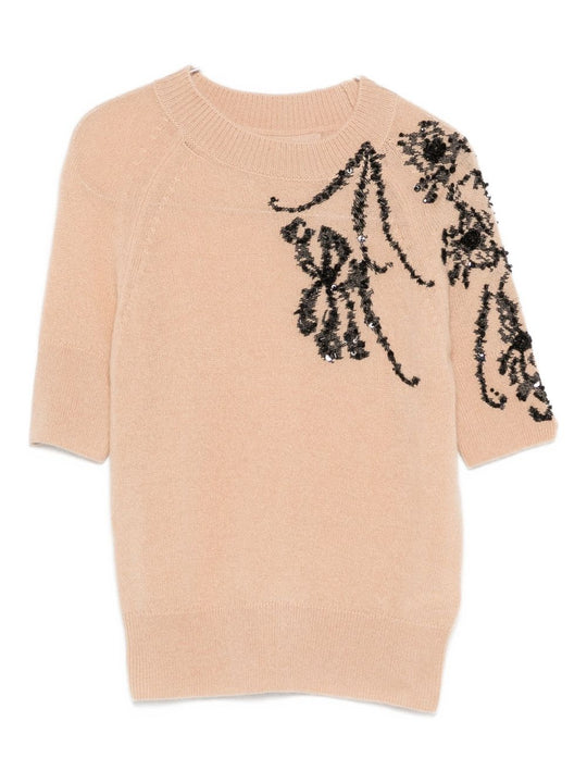 Embroidered Cashmere Sweater