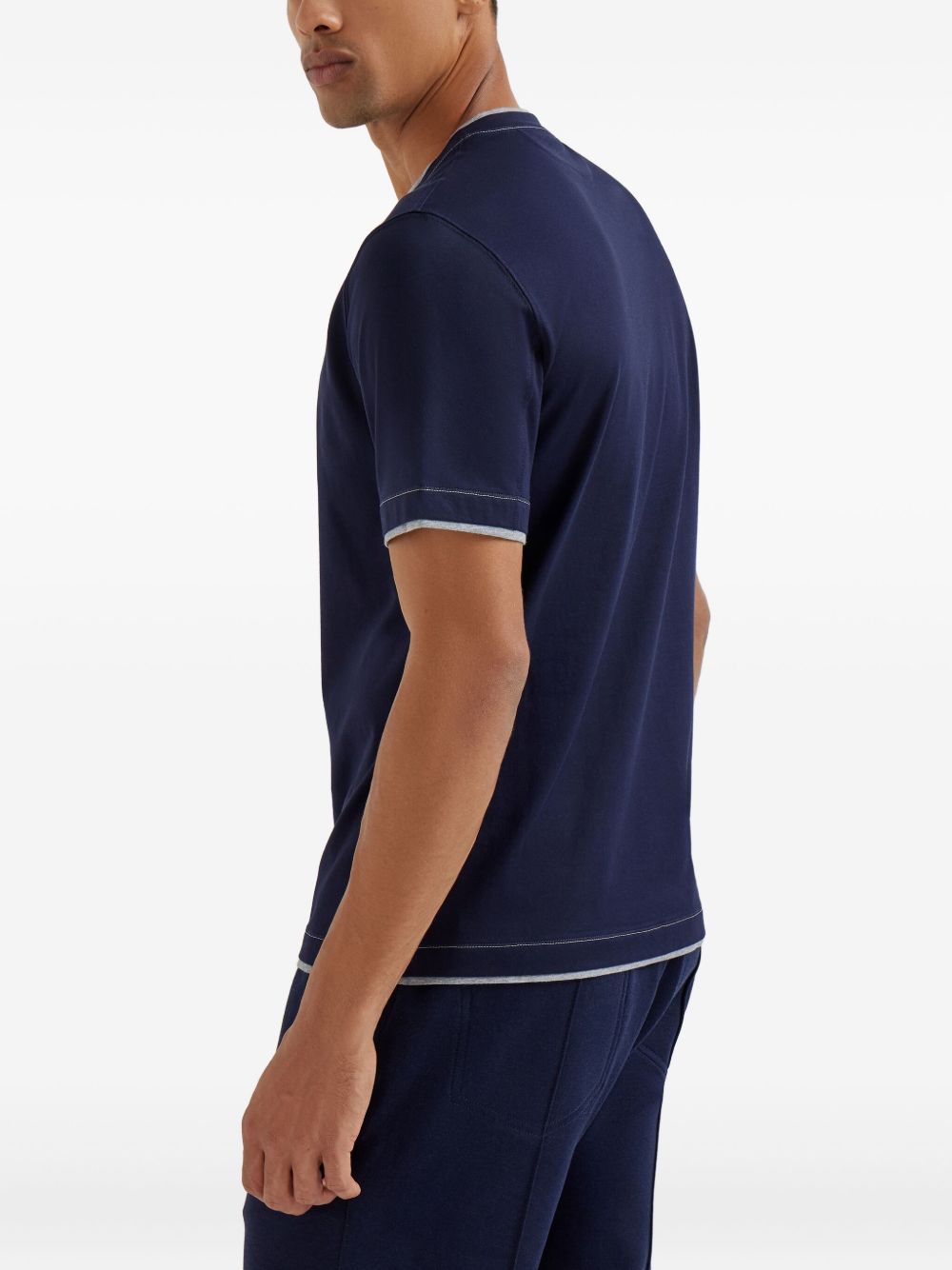 Brunello Cucinelli T-shirts and Polos - Blue and green | 962c41b0c16489c86d72973acc50e95cfa46dcc0