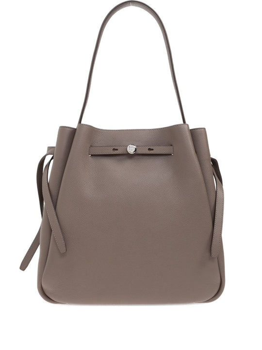 Romy Large Leather Bucket Bag