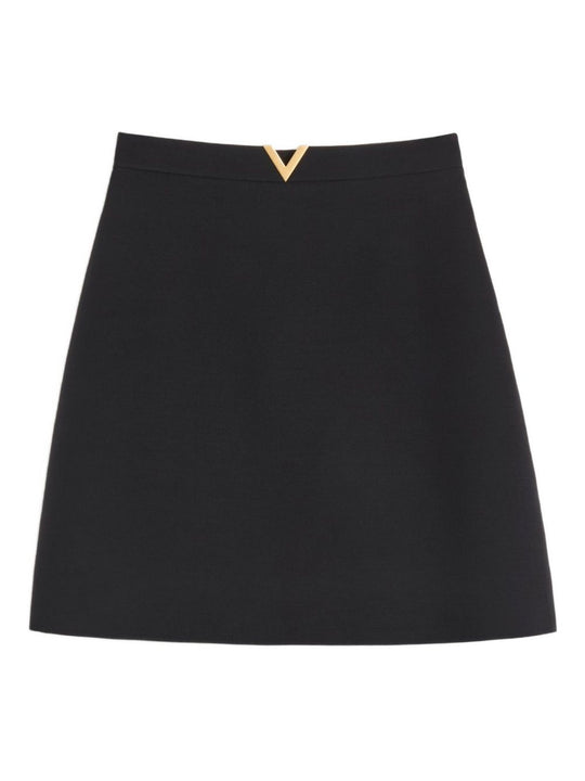 Vlogo Signature Wool And Silk Skirt