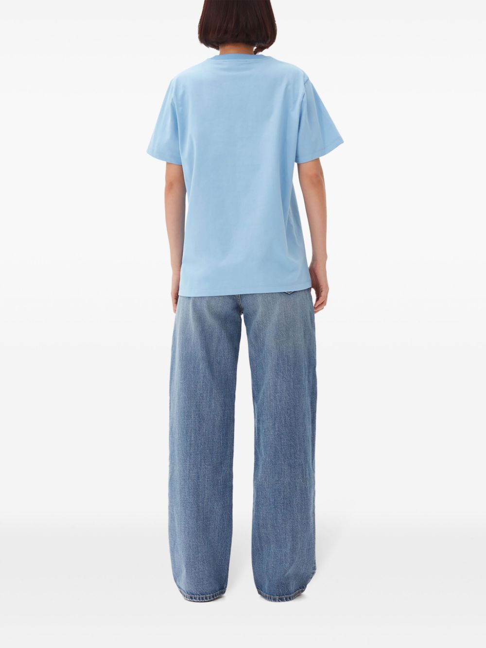 Ganni T-shirts and Polos - Blue and green | 5b050bb465f6726b9d67a90eadd43b163f9c6220