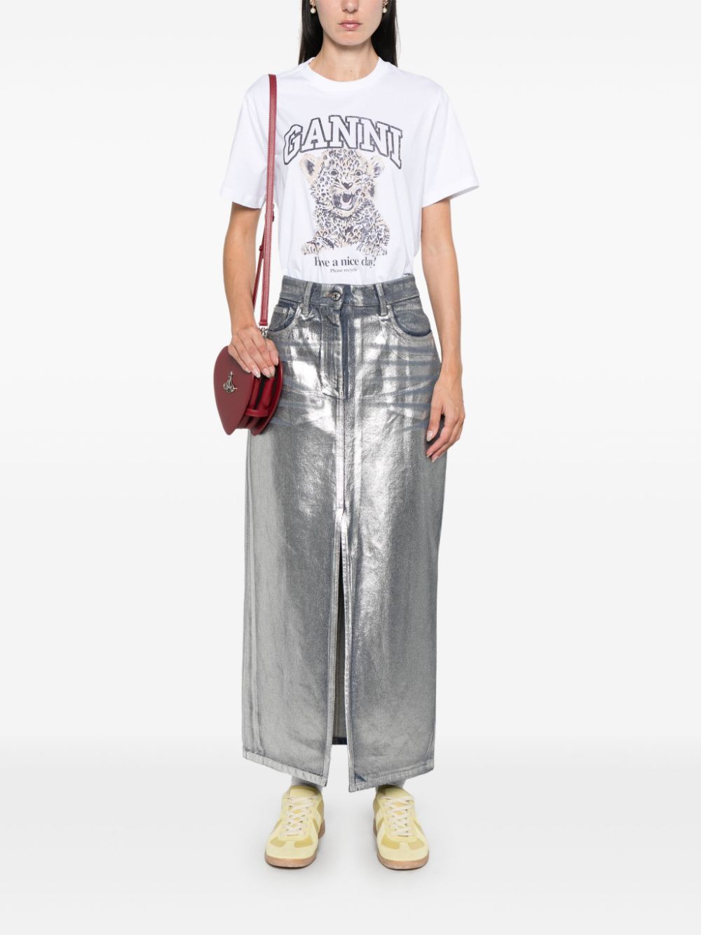 Ganni T-shirts and Polos - Light and natural | 4a7485170b1d0e0ab0f8a795d6eef4584ad019d0