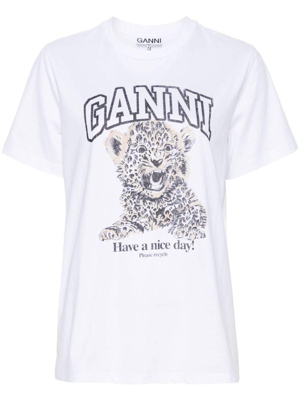 Ganni T-shirts and Polos - Light and natural | 8256c1fa4d24cb2ee07904c8250abb508991d665