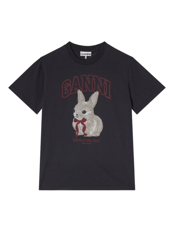 Ganni T-shirts and Polos - Blacks and greys | c4d6c0e1434ce87b0aa7e9623c50fa5e85f94e69