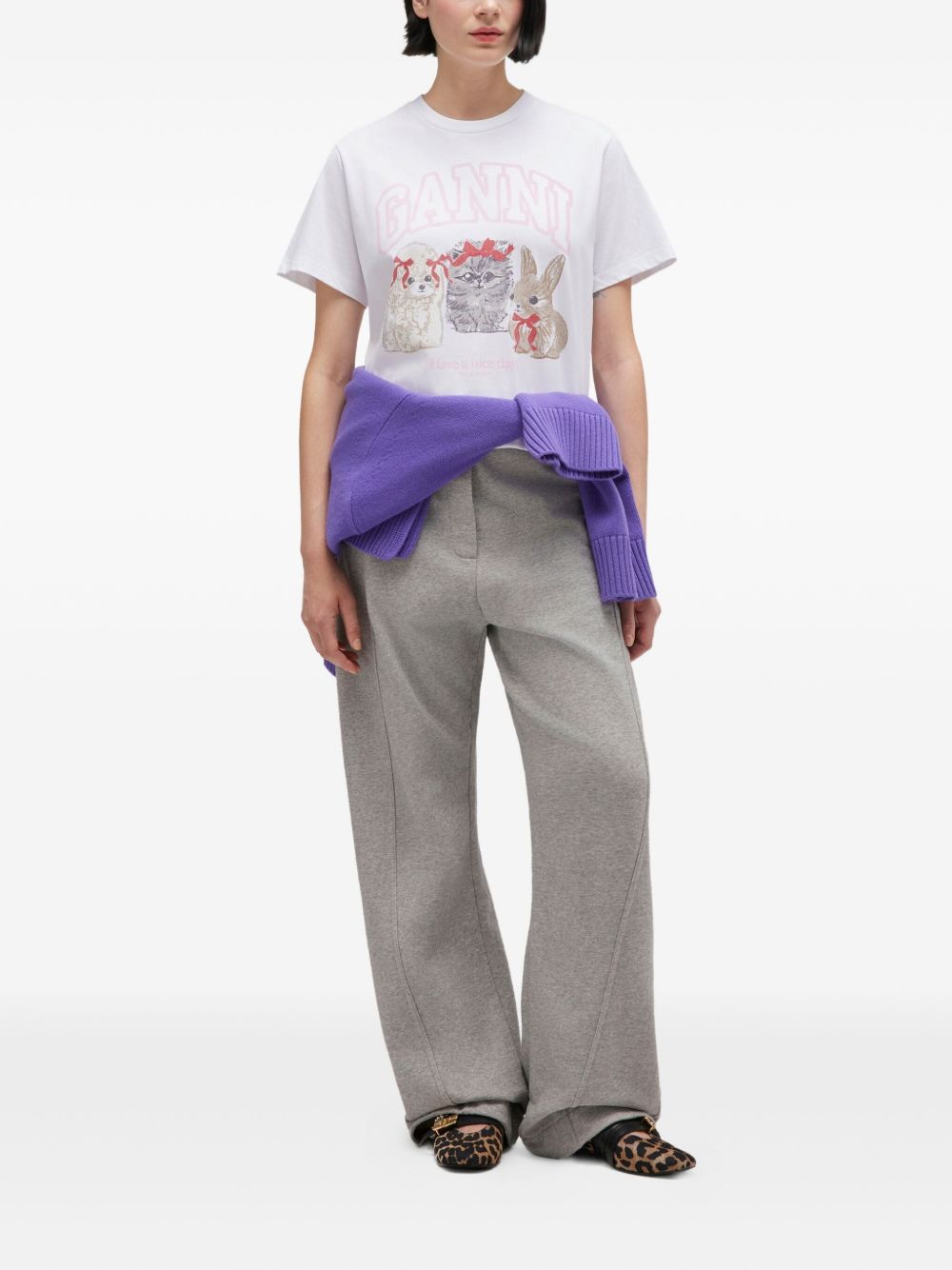 Ganni T-shirts and Polos - Light and natural | 3ba3e4535a0a97023d0d3517beafa6df5a9b9efc