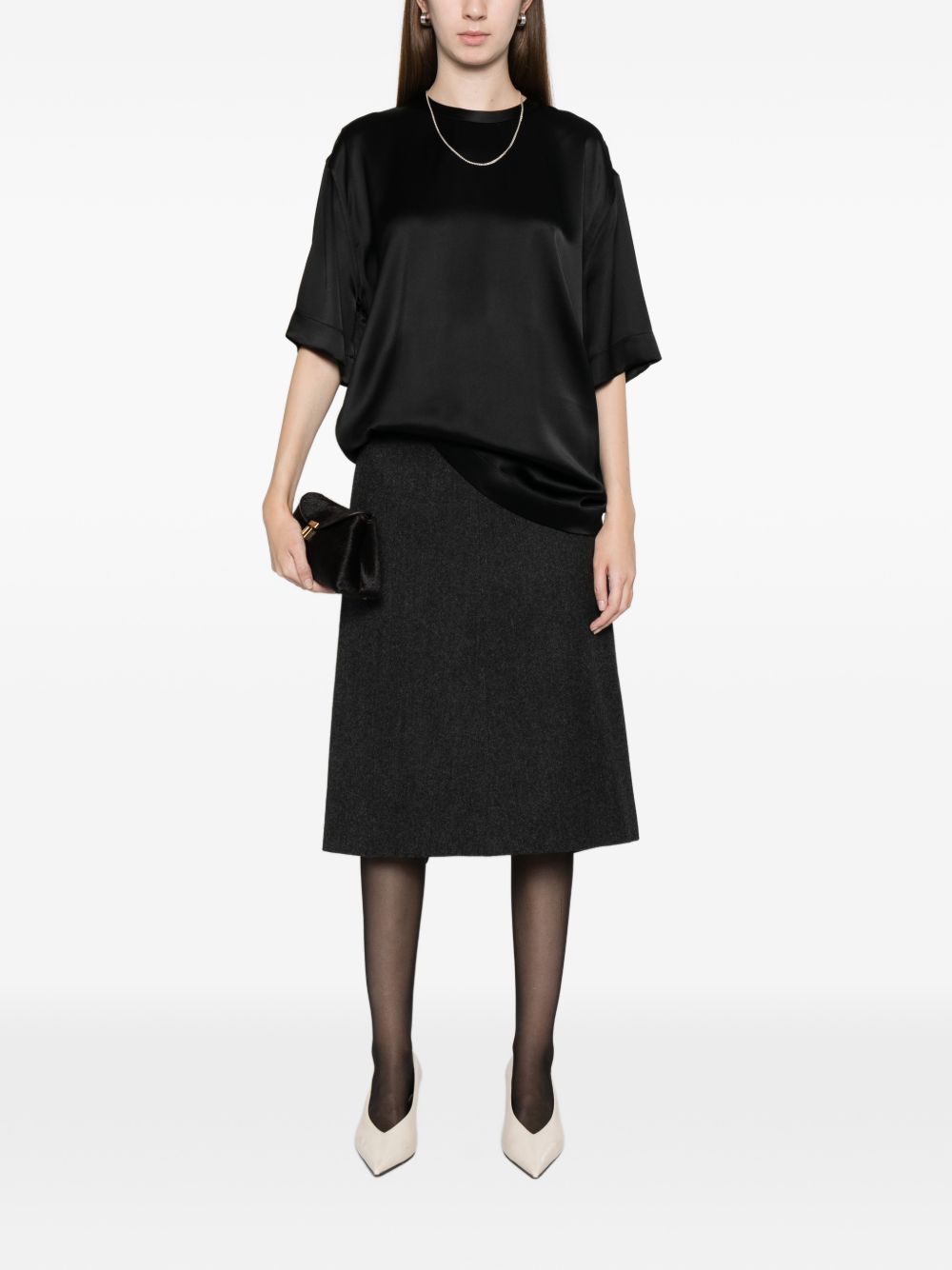 Toteme Pre T-shirts and Polos - Blacks and greys | 597faa9a763748e0660e534083f5652f785c66a9